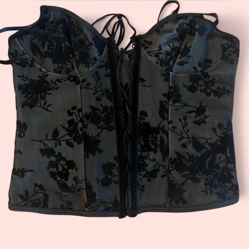 Elegant Black Floral Women's Top